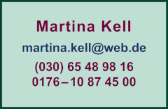 Kontaktdaten Martina Kell