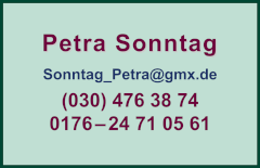 Kontaktdaten Petra Sonntag